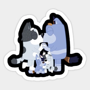 Heeler family love Sticker